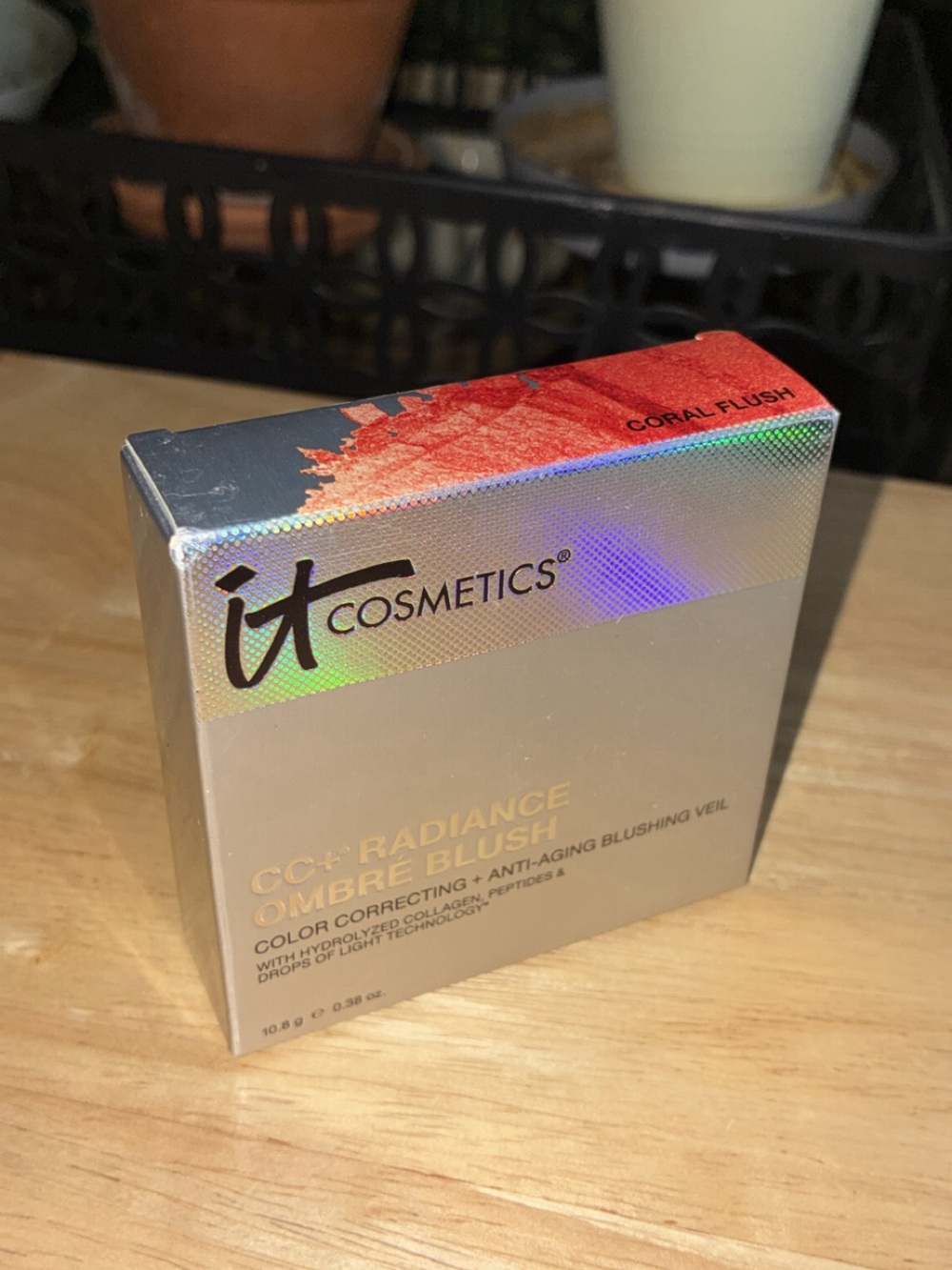 NIB IT Cosmetics CC+ Radiance Ombré Blush - Shade: Coral Flush (0.38 oz)